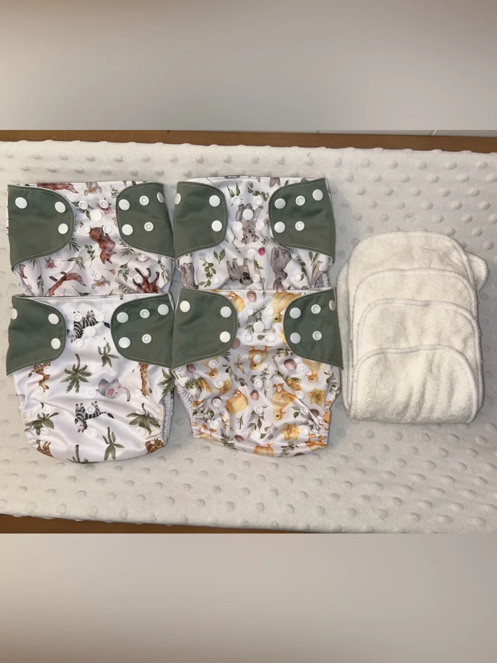 Snap Cloth Diaper Cover with Animal Print